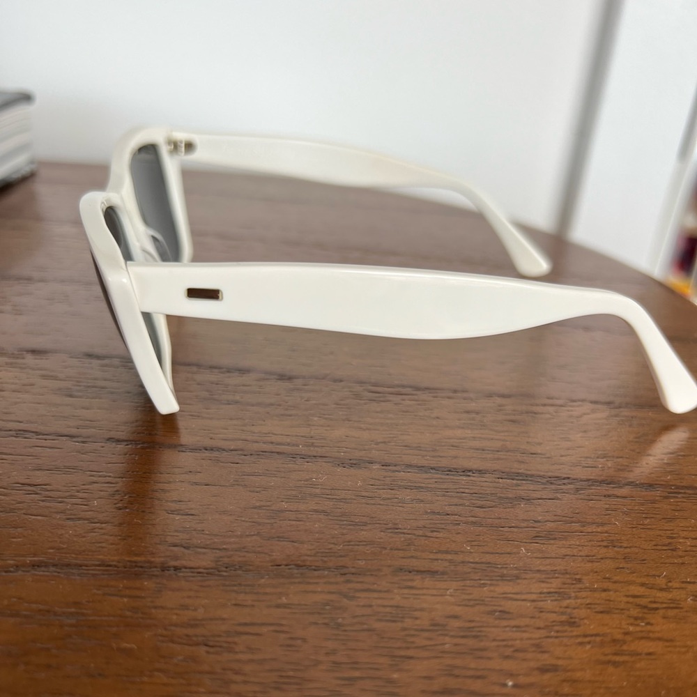 Acne Studios White Angular Sunglasses - image 3